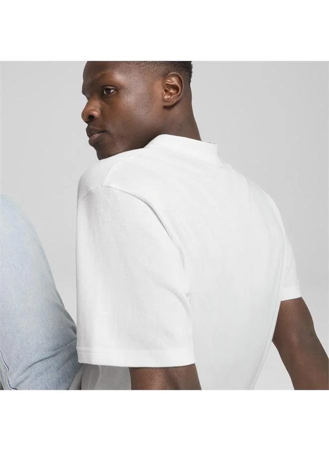 Puma PUMA White WARDROBE Essentials Pique Relaxed Polo Men for Men | Best Price UAE