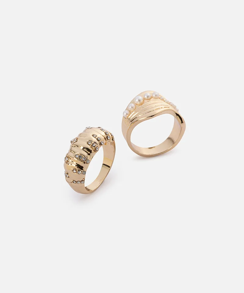 Ipekyol Combined Rings Pack of Two