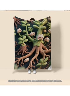 General Baby and children's cartoon flannel thin blanket (warm and comfortable, suitable for sleep, game use) 70cm*100cm - 605  - Image 3