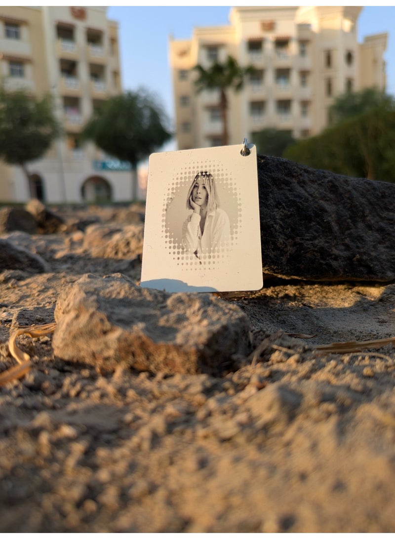 هدايا سومي سلسلة مفاتيح صور، سلسلة مفاتيح ذات وجهين متطابقين أو مختلفين للصورة أو النص، أفضل هدية له/لها، هدية شخصية - Image 3