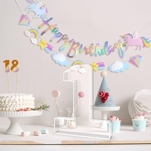 Tdsuco 11" Acrylic Number Charcuterie Tray, Fillable Number Charcuterie Box for food, Reusable Serving Cake Candy Dish Display Tray for Birthday Anniversary Party Decoration (Square Number 1) - Image 4