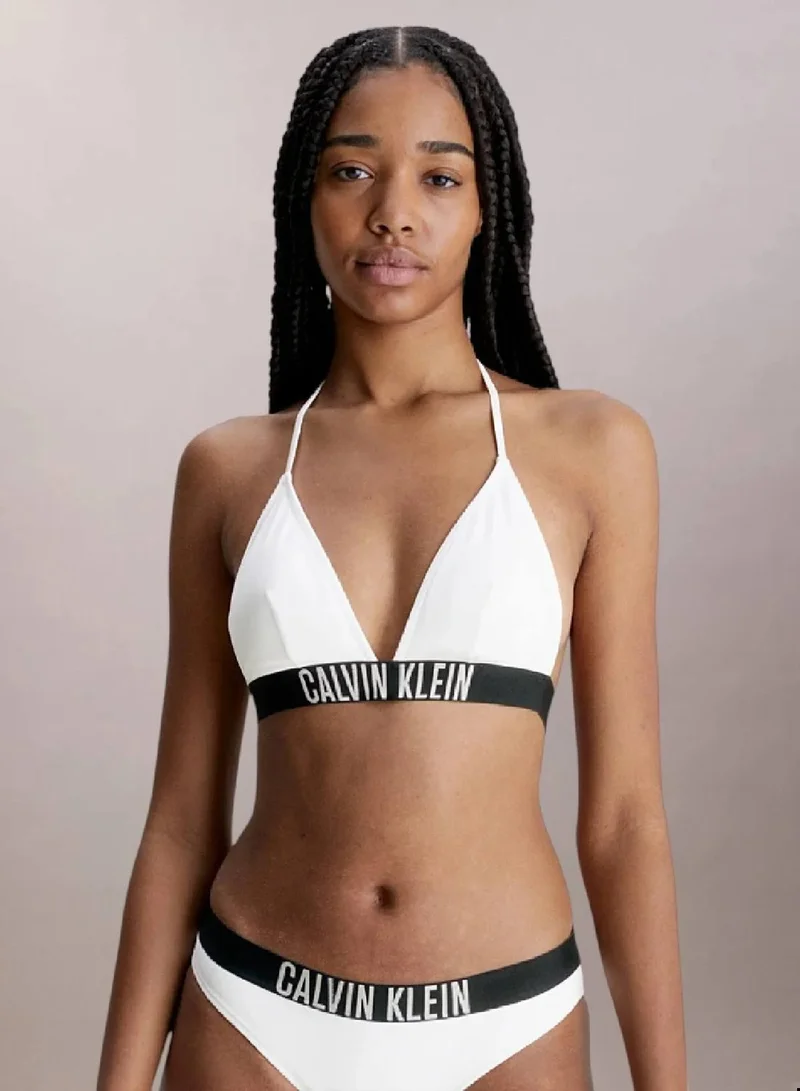 Calvin Klein Pvh Classic White Triangle Bikini Top - Intense Power for Women | Best Price UAE