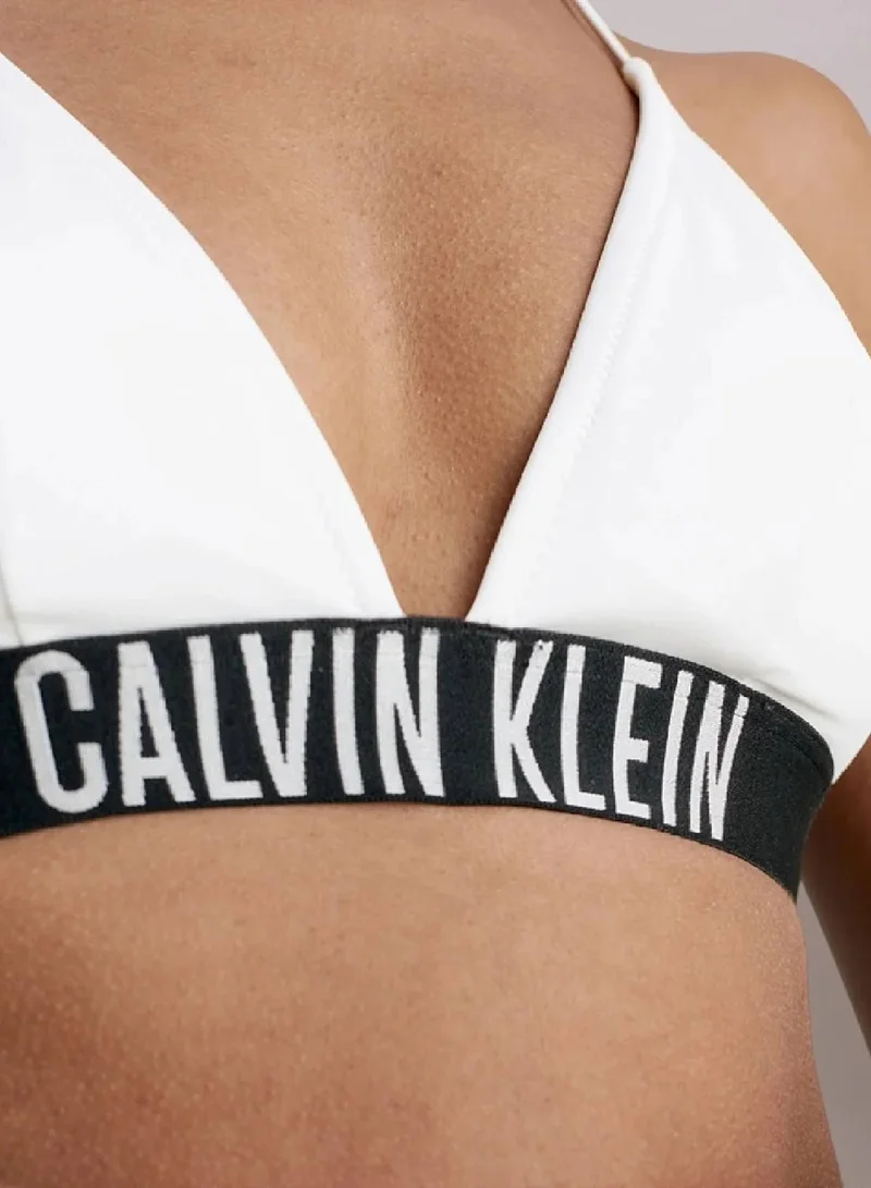 Calvin Klein Pvh Classic White Triangle Bikini Top - Intense Power for Women | Best Price UAE