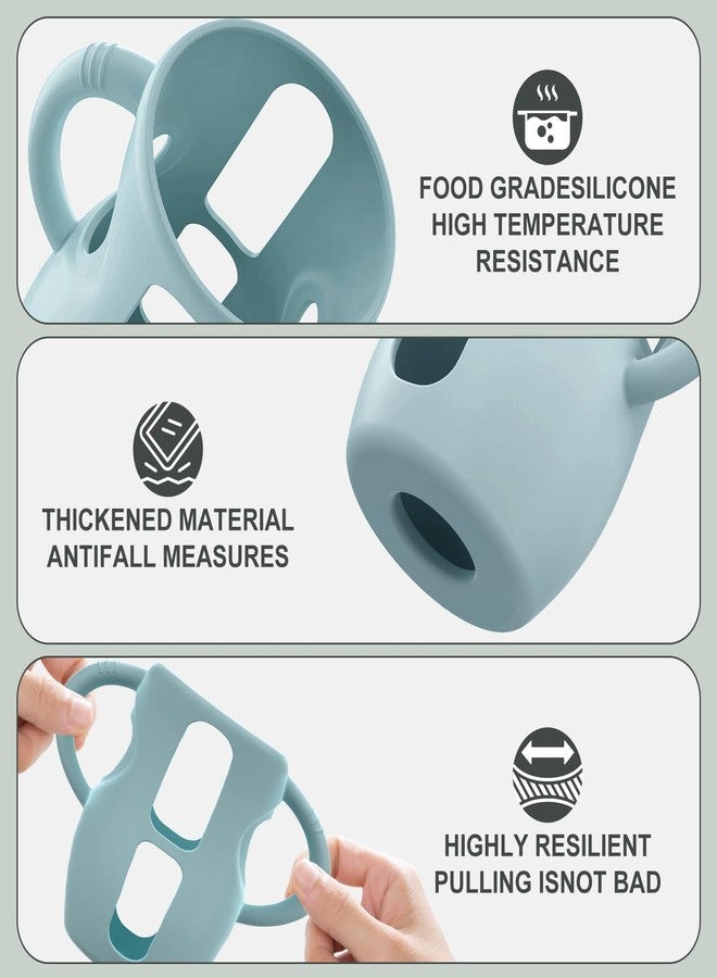 Jifvrnk 3PCS Philips Avent Glass Bottle Silicone Sleeves with Handles, Compatible with Philips Avent Glass Bottles 8 oz, Suitable for Avent Baby Bottles 8 oz, and Easy to Clean - Image 5