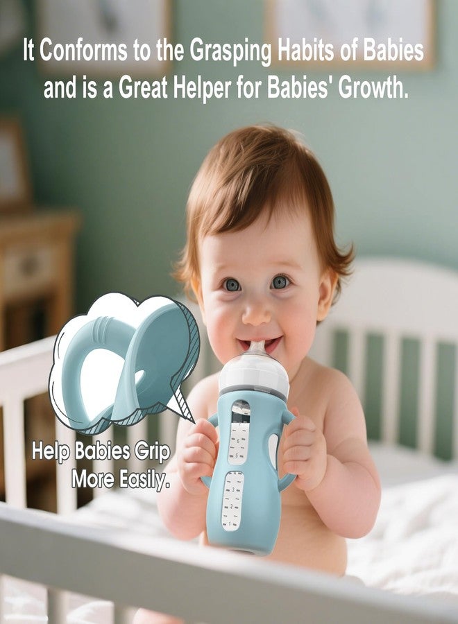 Jifvrnk 3PCS Philips Avent Glass Bottle Silicone Sleeves with Handles, Compatible with Philips Avent Glass Bottles 8 oz, Suitable for Avent Baby Bottles 8 oz, and Easy to Clean - Image 3