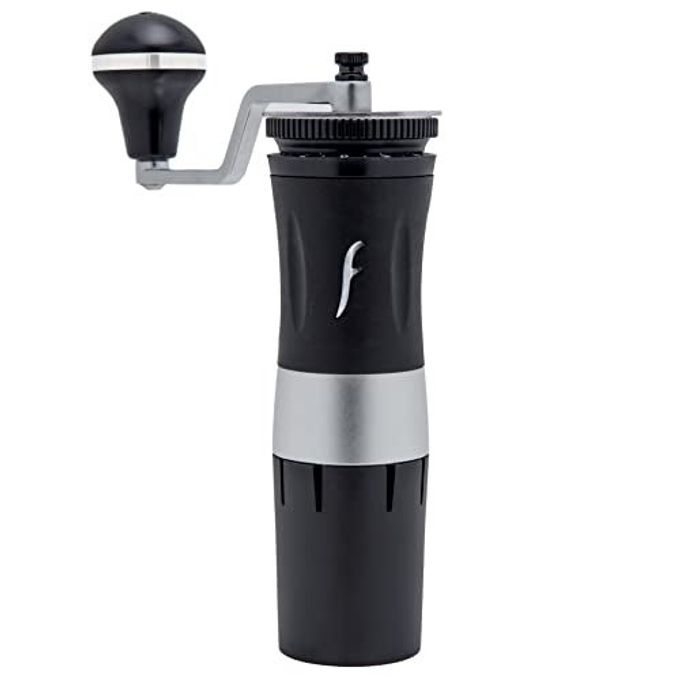 The Royal Coffee Grinder, by Flair Espresso: An all-manual hand burr grinder with hardened steel conical burrs for any coffee brewing method