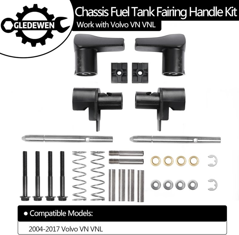 Gledewen Chassis Fuel Tank Fairing Handle Kit for Volvo VN VNL (2004-2017) - Image 2