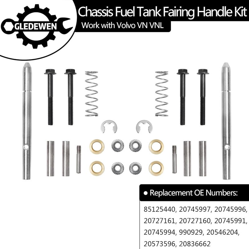 Gledewen Chassis Fuel Tank Fairing Handle Kit for Volvo VN VNL (2004-2017) - Image 3