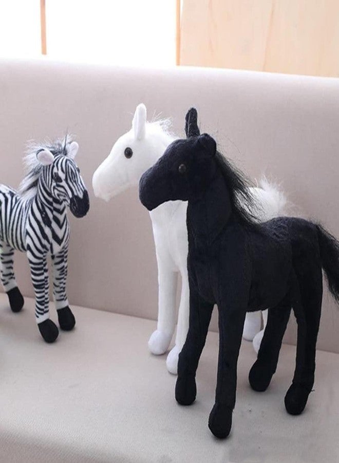 Tickles Simulation Horse Soft Stuffed Plush Animals Toy for Kids Birthday Gift (Size: 50 cm; Color: White) - Image 3