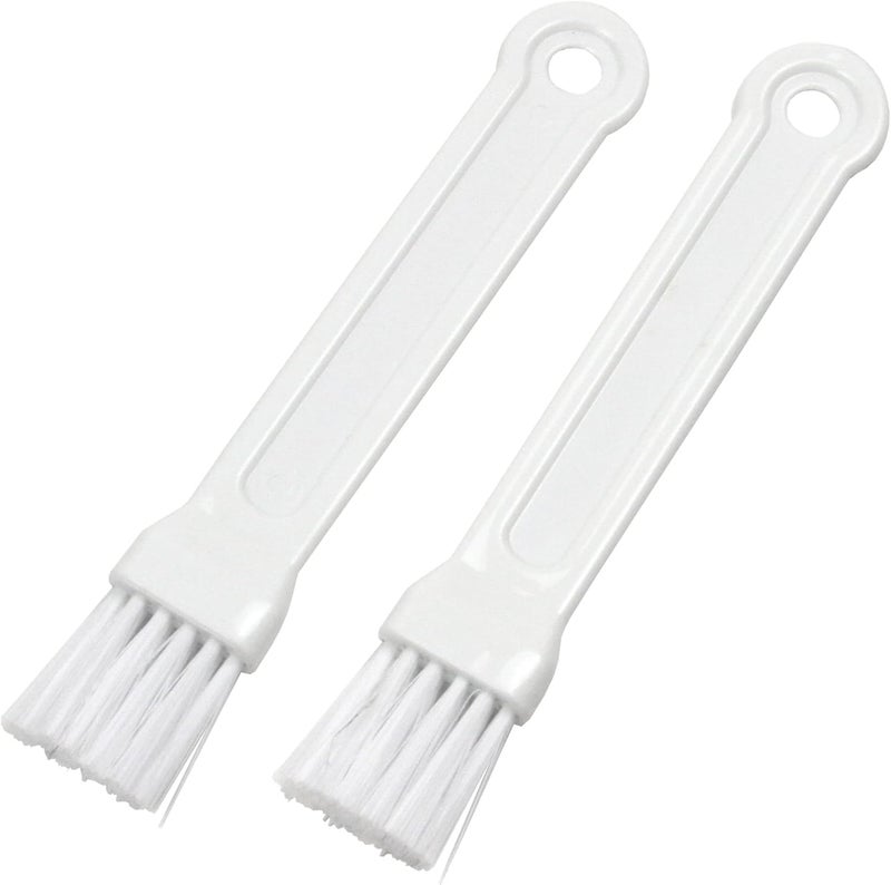 Select Plastic Mini Pastry Brush, 7 inches in length 1 inch width 2 piece set, White