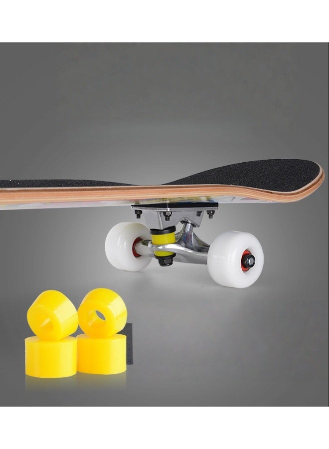 MIXDE Non-Slip Skateboards for Beginners and Adults,Complete Skateboard with 7 Layer Maple Wooden,Tricks Skateboards for Kids and Beginners Sports Outdoor Recreation - Image 2