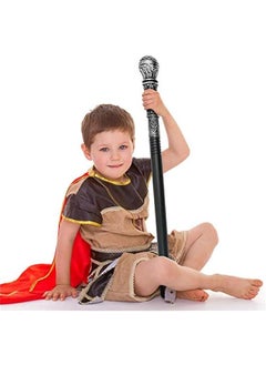 Arabest Elegant Vintage Silver Walking Cane - Stylish Costume Accessory for Adults and Kids.  - Image 3