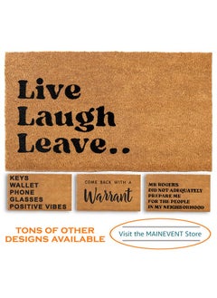 Live Laugh Leave Funny Doormat 30X17 Inch, Leave Doormat, Live Laugh Love Doormat, Leave Door Mat, Leave Welcome Mat, Live Laugh Leave Funny Door Mat, Live Laugh Leave Welcome Door Mat - pzsku/Z5B43B59F63EAD6358FE0Z/45/_/1735214407/9b30a53a-a6ce-459f-b008-f3744e9e0f63