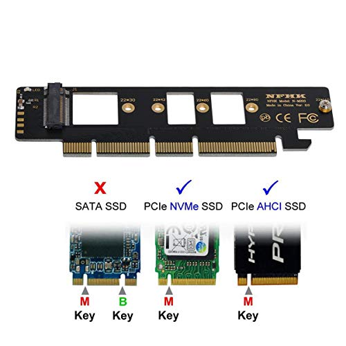 Cablecc NGFF M.2 M-Key NVME AHCI SSD to PCI-E 3.0 16x 4X Adapter for 110mm 80mm SSD - Image 2