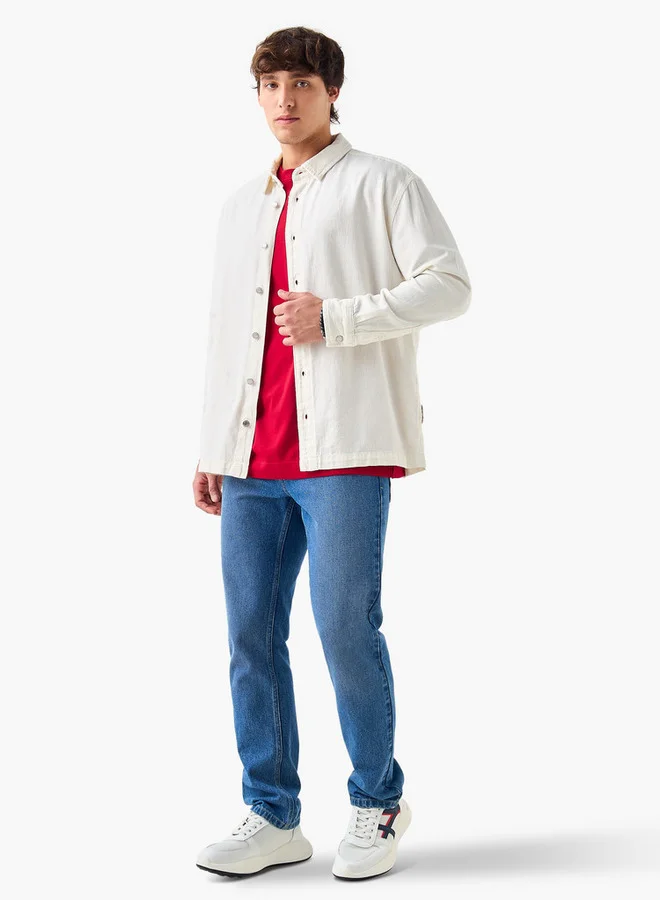 Lee Cooper Lee Cooper Regular Fit Collared Denim Shirt