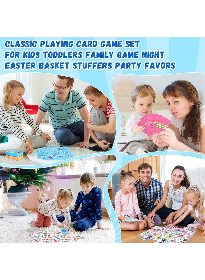 Zubebe 16 Decks Kids Card Games Bulk 4 Decks in 1 Includes Go Fish, Old Maid, Memory Match, Slap Jack Classic Playing Card Game Set for Kids Toddlers Family Game Night Basket Stuffers Party Favors - Image 5