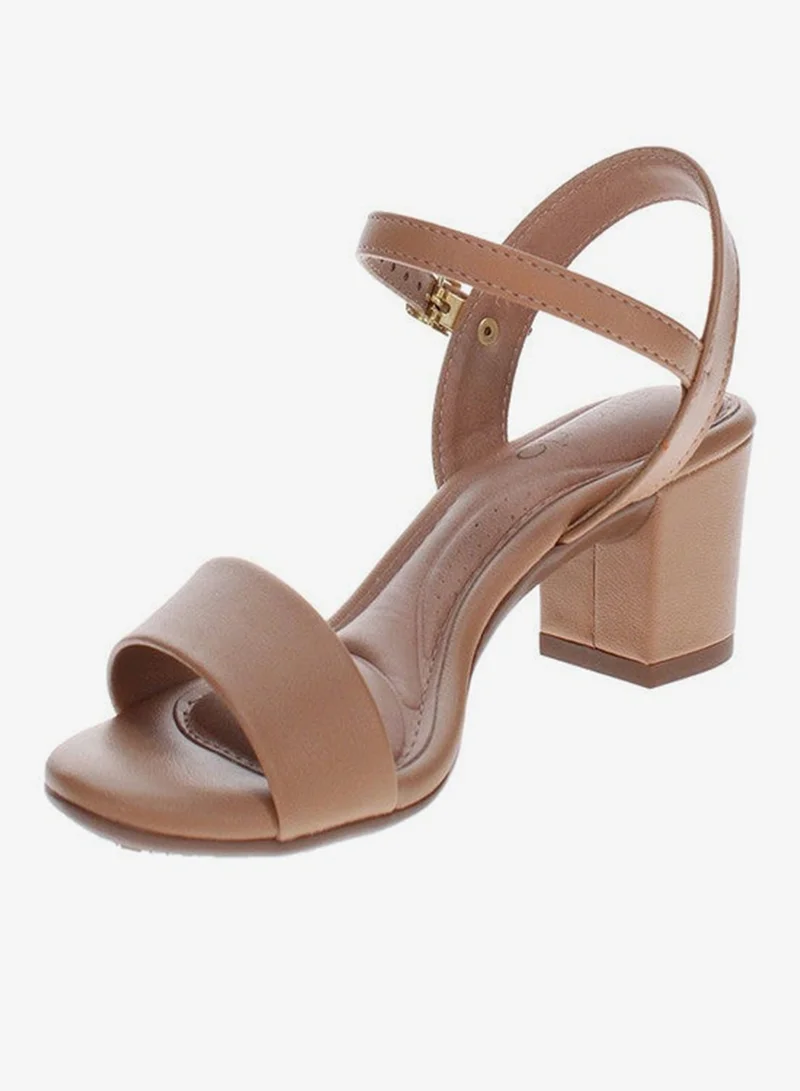 Beira Rio Tan Heels Sandal for Women – Stylish Ladies Heel Sandals & Sling Back Heels for Girls for Women | Best Price UAE