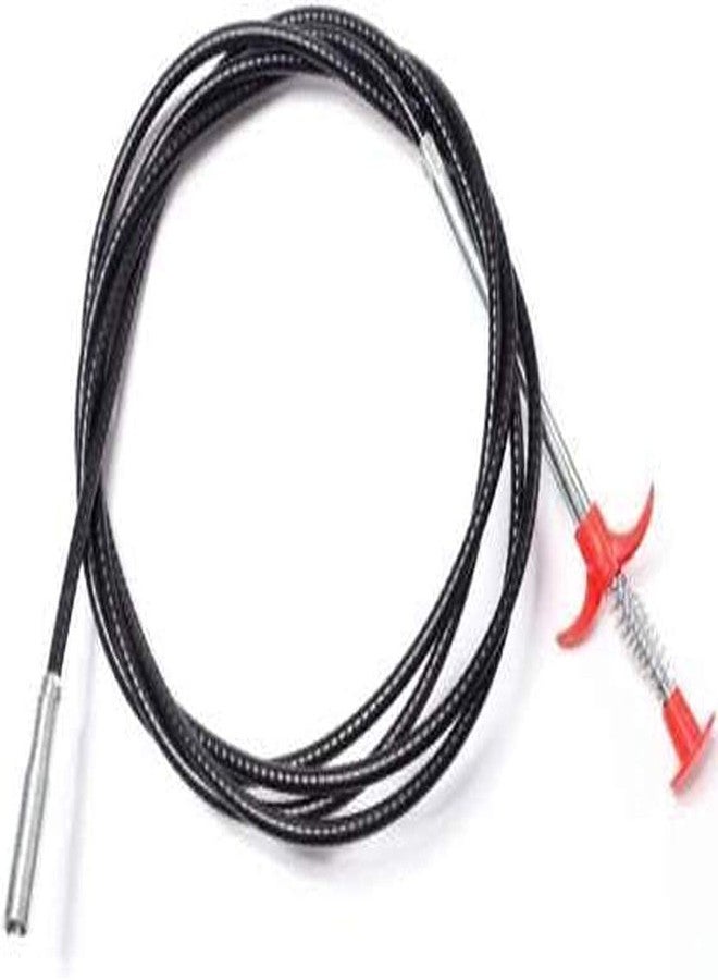 QUALIZA Drain Pipe Cleaning Spring Stick, Hair Catching Drain Pipe Cleaning Wire, Sink Cleaning Stick Sewer Sink Tub Dredge Remover, Spring Drain Pipe Cleaner Tool Clog Remover Cleaning Tools (160 cm) - Image 1