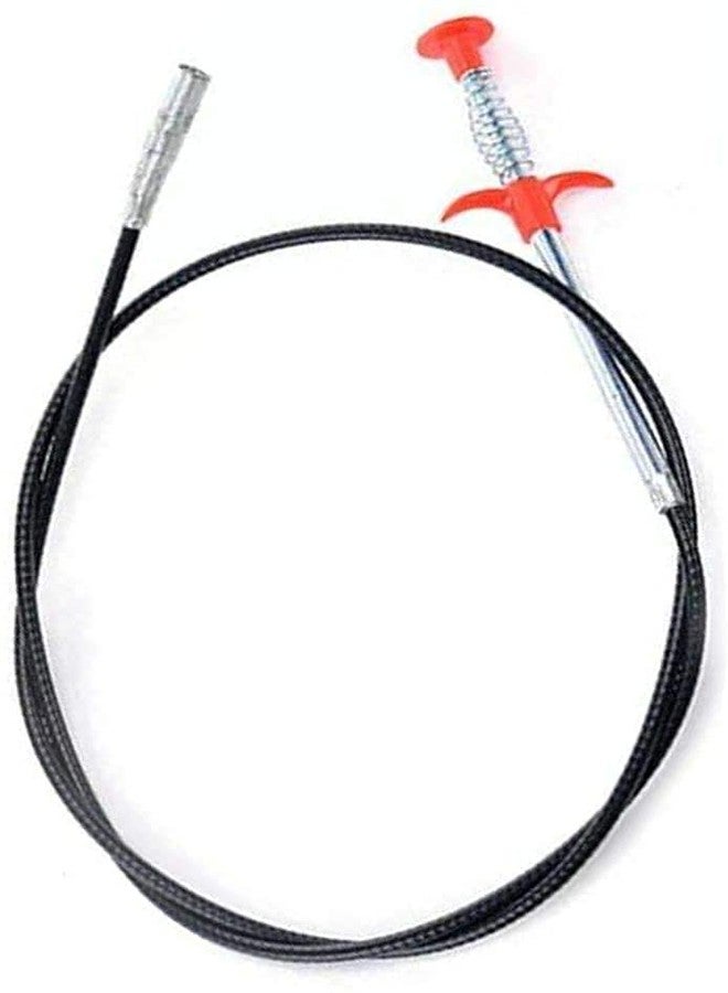 QUALIZA Drain Pipe Cleaning Spring Stick, Hair Catching Drain Pipe Cleaning Wire, Sink Cleaning Stick Sewer Sink Tub Dredge Remover, Spring Drain Pipe Cleaner Tool Clog Remover Cleaning Tools (160 cm) - Image 2