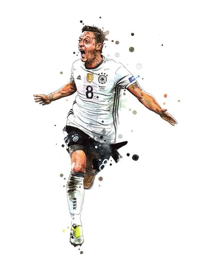 Nariele New football Star Frameless Home Decoration Wall Painting Poster