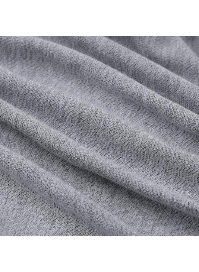 Onacosht Onacosht 100% Organic Cotton Nursing Pillow Cover Soft Breathable Jersey Feeding Pillow Slipcover Fits Standard Infant Nursing Pillow or Positioner for Baby Boy and Girl, Grey - Image 2