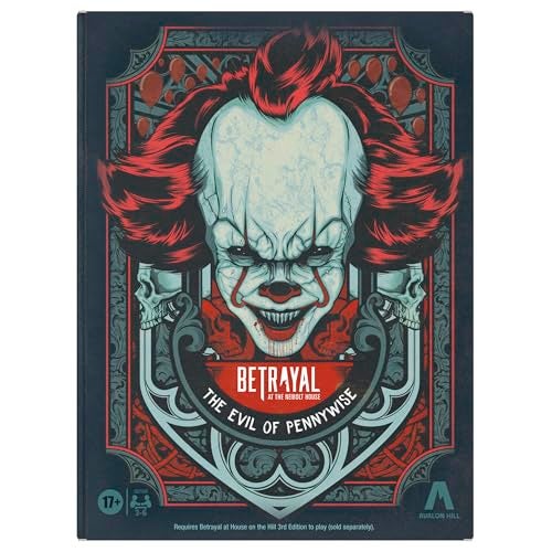Avalon Hill Hasbro Gaming Avalon Hill Betrayal at The Neibolt House The Evil of Pennywise Expansion Ages 17 36 Players - Image 1