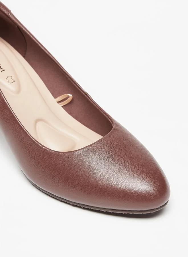 لو كونفورت Solid Pointed Toe Slip-On Shoes with Stiletto Heels