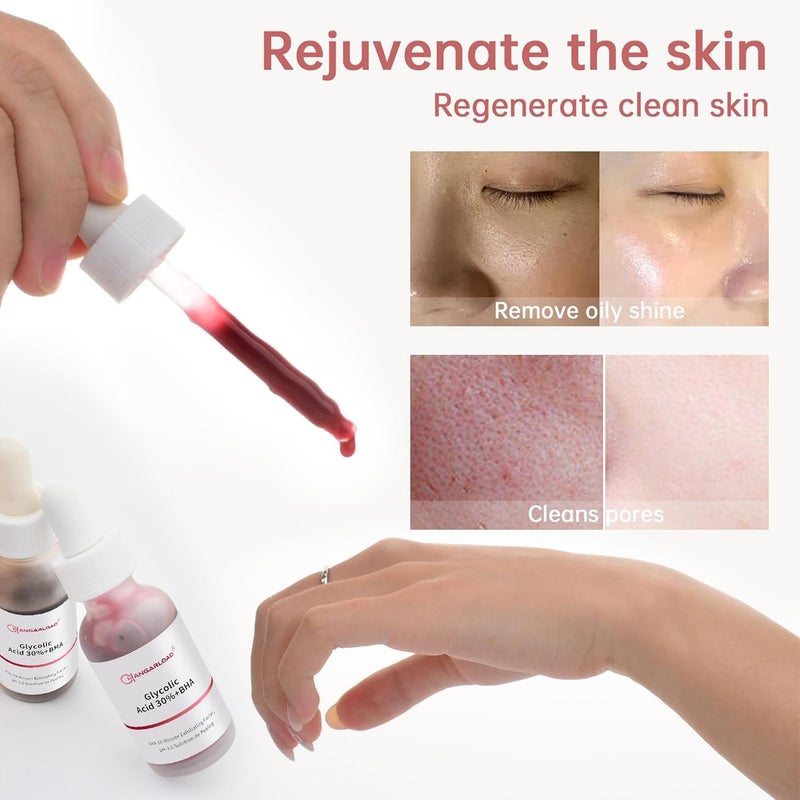 CHANGARLOAD AHA 30 BHA 2 Peeling Solution 30ml1oz Exfoliating Facial Serum Chemical Peel For Face Serum Glycolic Acid - Image 4