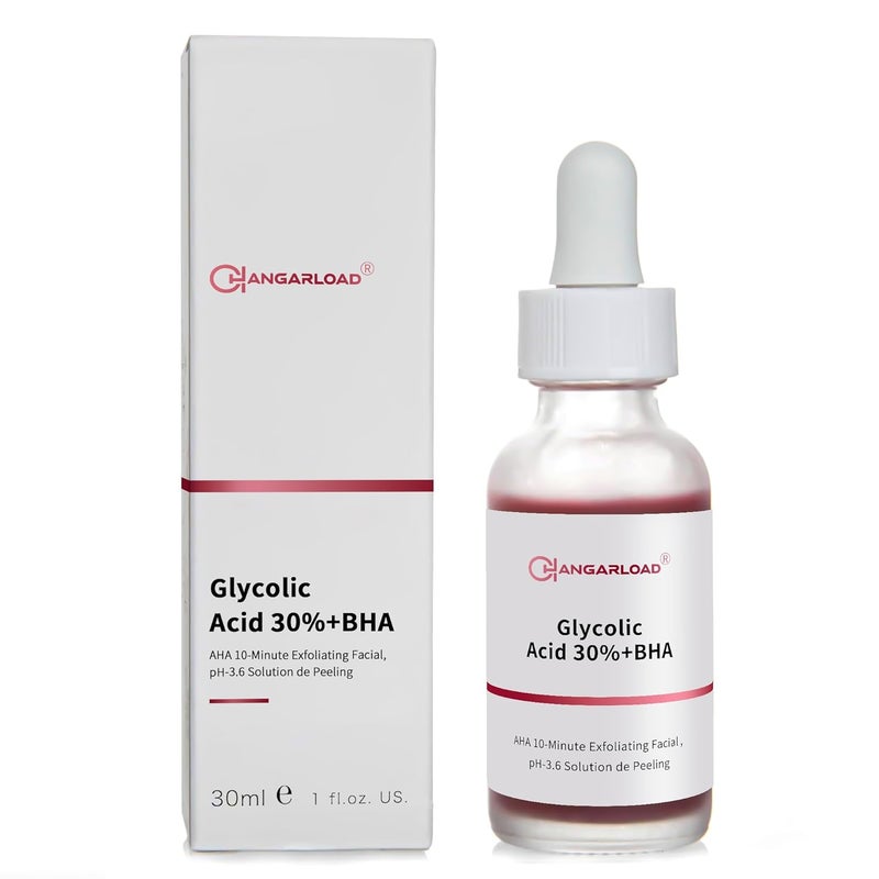 CHANGARLOAD AHA 30 BHA 2 Peeling Solution 30ml1oz Exfoliating Facial Serum Chemical Peel For Face Serum Glycolic Acid - Image 1