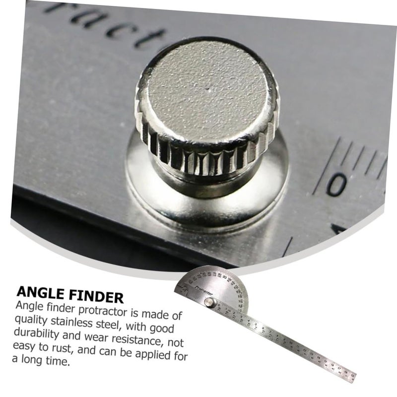 Stainless Steel Rotating Angle Protractor Ruler with Locking Nut for Woodworking Bevel Setting - Image 5
