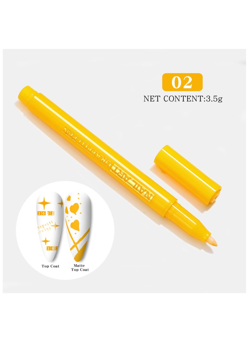 Generic - 12PCS Gel Nail Polish Pen Fast Dry Nail Gel Polish Pen Nail Art Tool - Image 1