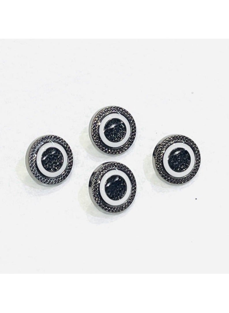 Abrar 8 Set Metal Snap Buttons For Men Saudi Thobe Size 12mm - Image 1