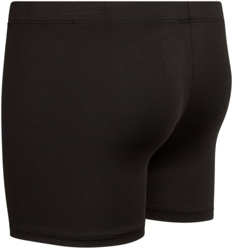 Rene Rofe Girls Athletic Shorts - 4 Pack Soft Stretch Breathable Girls Bike Shorts Four-Way Stretch Cheer Dance Sports Short, Size 7-8, Black/Black/Black/Black - Image 5