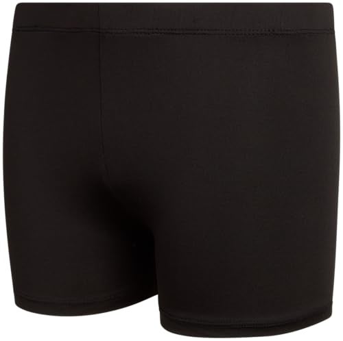 Rene Rofe Girls Athletic Shorts - 4 Pack Soft Stretch Breathable Girls Bike Shorts Four-Way Stretch Cheer Dance Sports Short, Size 7-8, Black/Black/Black/Black - Image 4