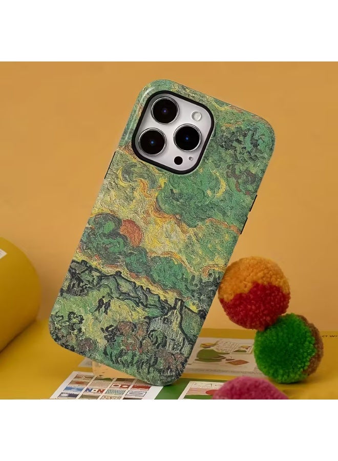 Temu Van Gogh-style oil painting phone case for iPhone 14 Pro