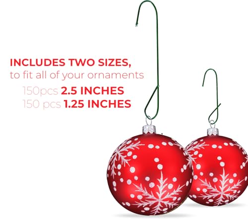 REGENT 300 Count Holiday Ornament Hooks Green - Image 2