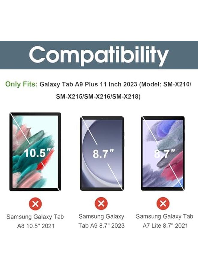 Procases For Galaxy Tab A9 Plus 11 Inch 2023 Case Slim Stand Hard Back Shell Protective Smart Cover Case For 11 Inch Galaxy Tab A9 Plus Plus 2023 Sm X210 X215 X216 X218 Navy - Image 2