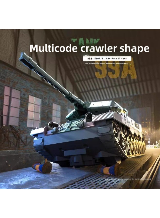 No. Remote Control Tank Toy Car Children's Rechargeable Electric Battle Can Launch Water Bombs To Open Cannons Car 4 Boys 5-Color:23cm 【desert Yellow】 - Remote Control Tank - 【luxury Three Electric】 90 Minutes Of Battery Life - Image 5