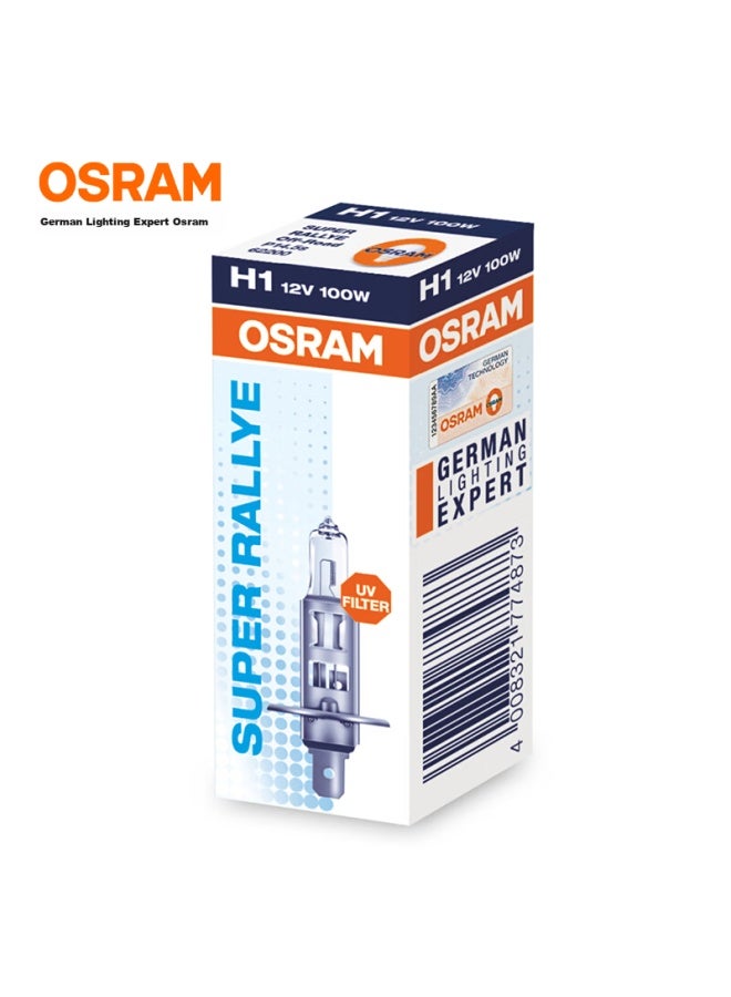 Osram Automotive Headlight Bulb High And Low Beam Halogen Lamp H1 [3200k 100w] 12v (single Pack) - Image 1