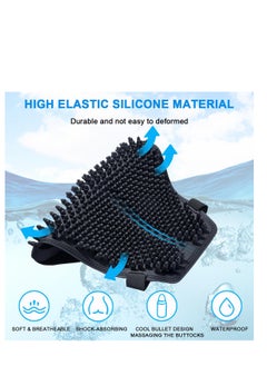 Excefore Universal Motorcycle Seat Cushion, Motorcycle Silicone Gel Seat Pad, 3D Bullet Head Structure Heat Dissipation and Shock Absorption Seat Pad, with Breathable Massage Function, for Long Rides  - Image 2
