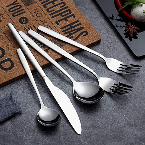 Berglander Flatware Set 40 Pieces, Stainless Steel Flatware Set, Silverware Set Service For 8 - Image 3