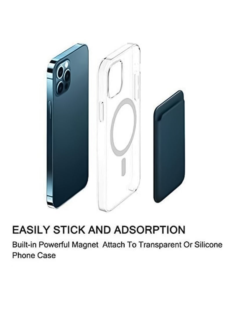 Generic MagSafe Card Holder (Falcon Magnetic Grip) with Built-in Power Magnet for iPhone 12/13/14/15 - White  - Image 2