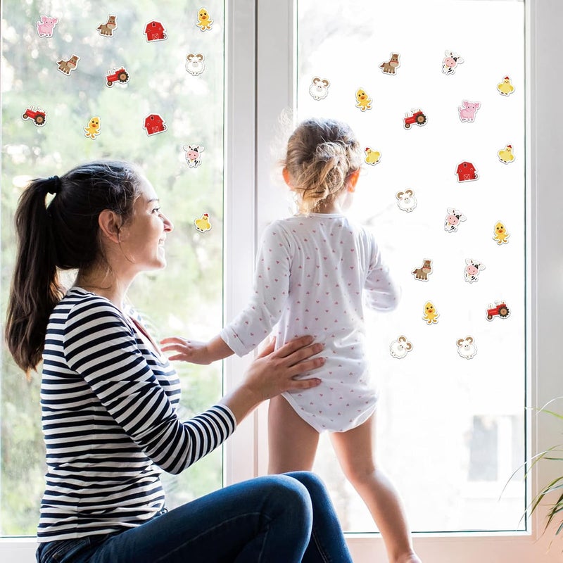 Sureio 500 Pack Farm Animal Foam Stickers Cute Farm Themed Classroom Self Adhesive DIY Animal Confetti Stickers for Kids Classroom Birthday Party Supplies Decor - Image 4