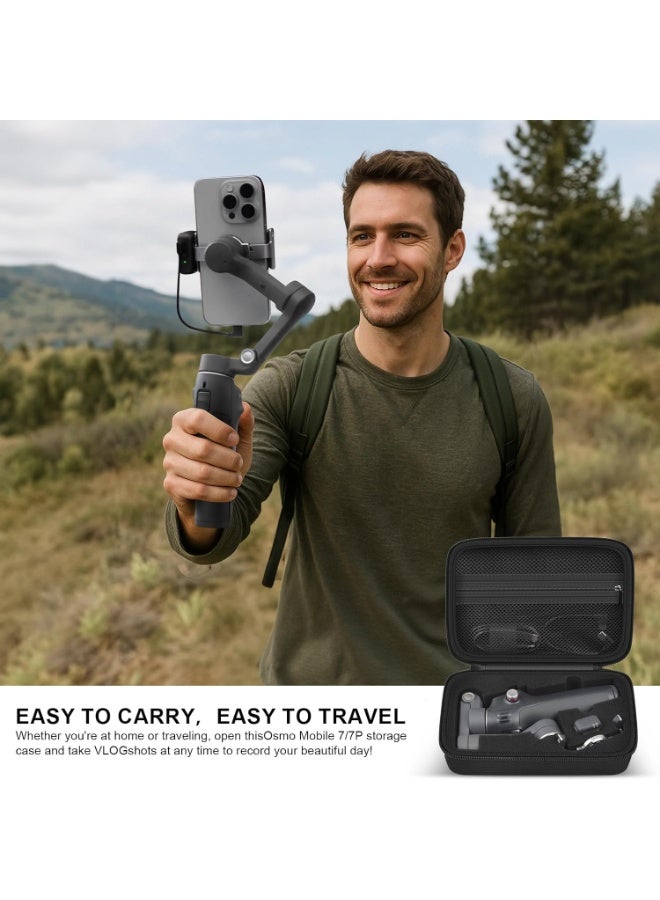 XICEN Carrying Case for DJI Osmos Mobile 8, Portable Shoulder Bag for OM8 Gimbal Stabilizer, Travel Case for Mobile 8 Accessories - Image 5