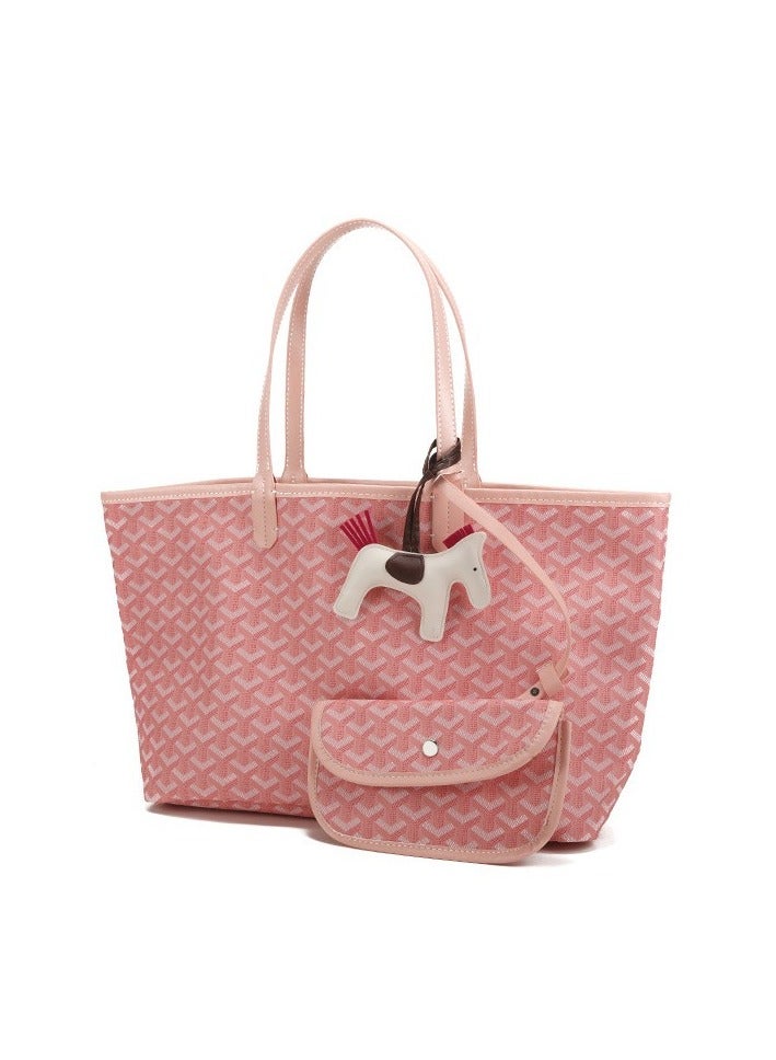 Printed Shopper Tote Pink Pony Pendants Random - Image 2