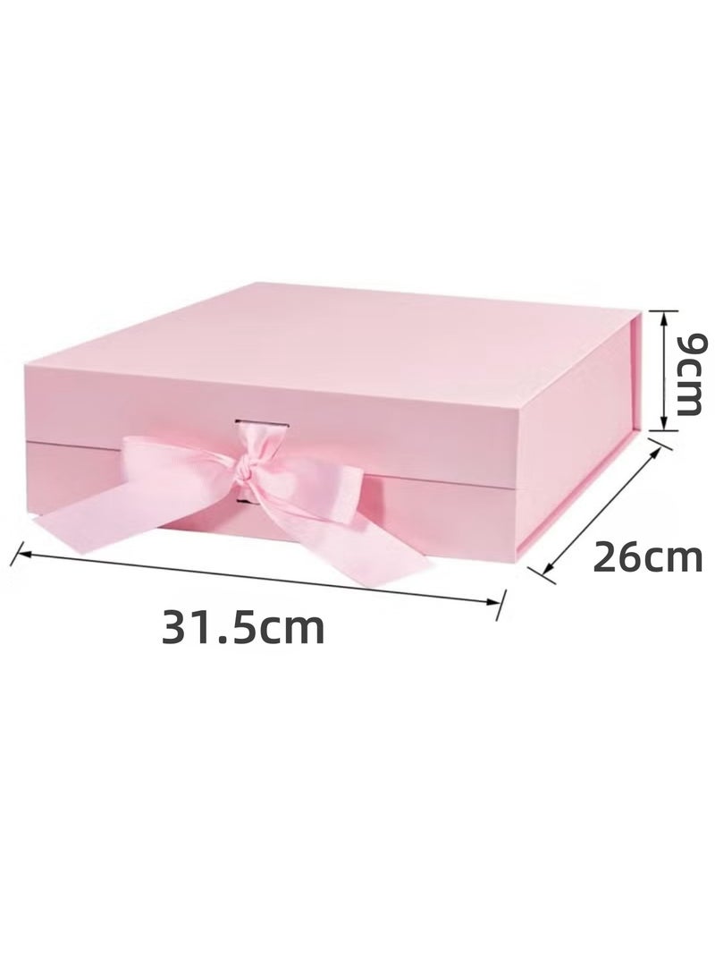 Luxury Magnetic Gift Box, Pink Large Gift Box with Ribbon,Folding Gift Boxes for Presents With Lid, Suitable for Festival, Birthday, Anniversary, etc - Image 4