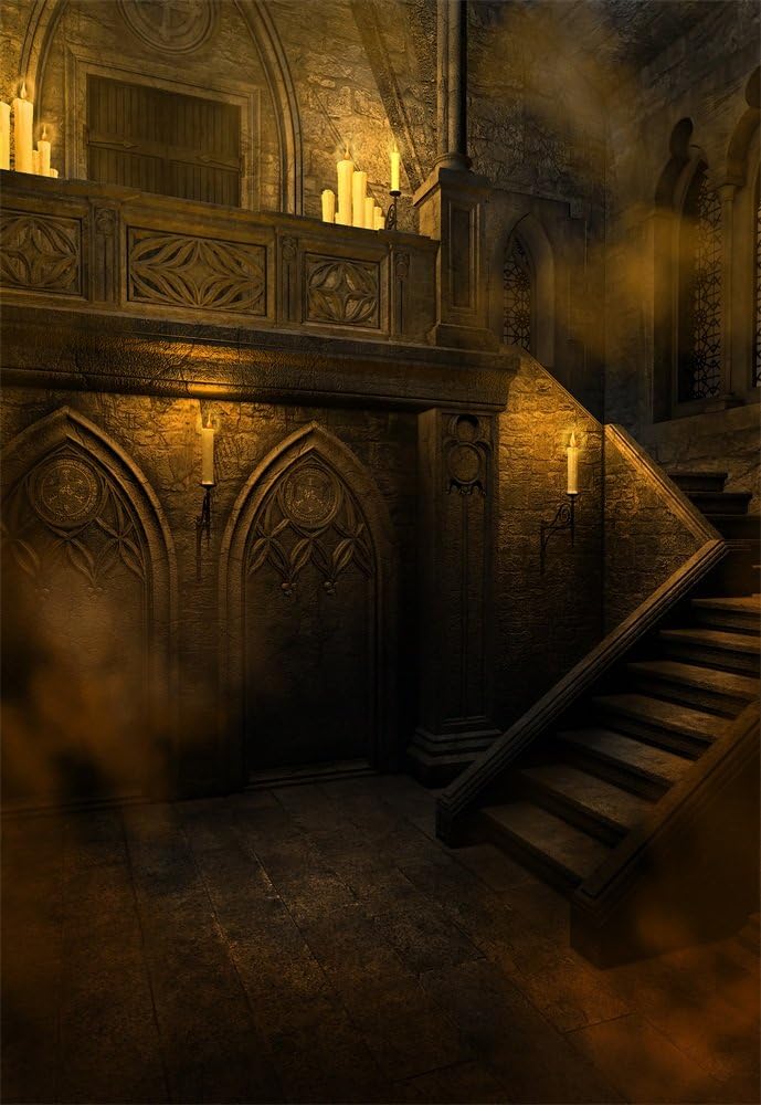 AOFOTO 5x7ft Gloomy Gothic Style Backdrop for Photography - Image 1