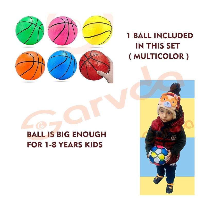 Sarvda Basket Ball for Kids Toys for Boys and Girls Basketball Portable Set with Hanging Board, Ring Net, Indoor and Outdoor Games Good Pastime Birthday & Return Gift Set Standard - Image 5