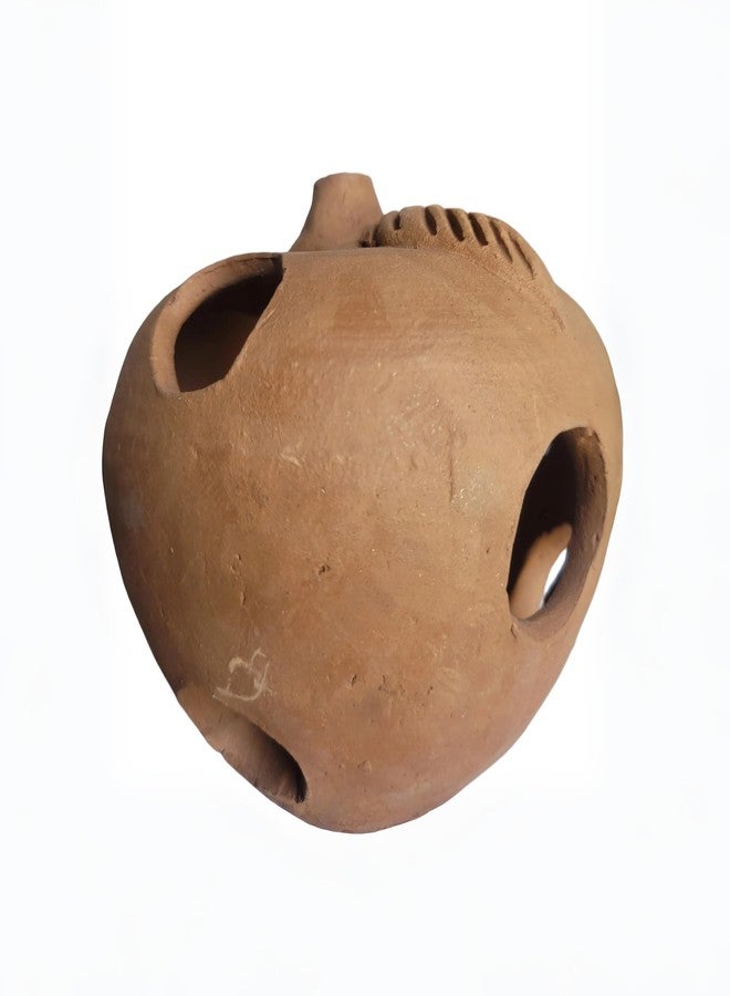 RUKDA Terracotta Aquarium Decoration - Fish Tank Cave Shelter, Ideal Breeding Hideout for Betta Fish, Shrimp, Goldfish, and Small Reptiles - Eco-Friendly & Safe (TerraRetreat Sphere) - Image 4