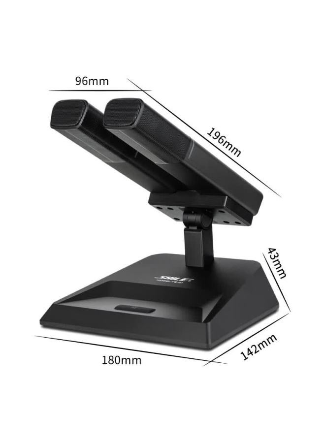 Shile 48v Phantom Power Square Tube Conference Wired Microphone Full Metal Desktop Large Diaphragm Short Rod Long Distance Dual Rod Microphone Ye-01 - Image 4